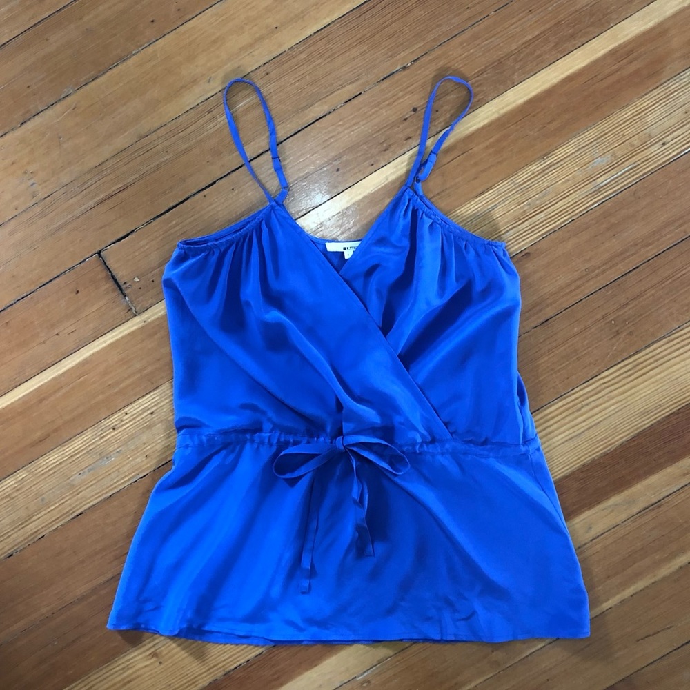LAMade Silk Wrap Peplum Camisole